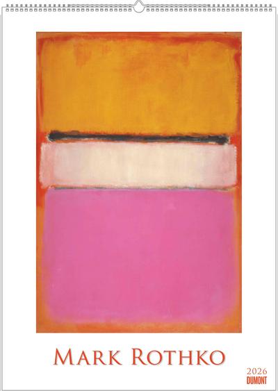 Mark Rothko 2026 - Kunst-Kalender - Poster-Kalender - 50x70