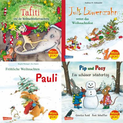 Maxi-Pixi-4er-Set 94: Weihnachten mit Bilderbuchhelden (4x1 Exemplar), 4 Teile