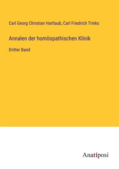 Annalen der homöopathischen Klinik