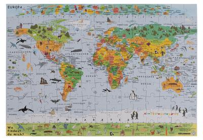 Die Kinderweltkarte als Puzzle