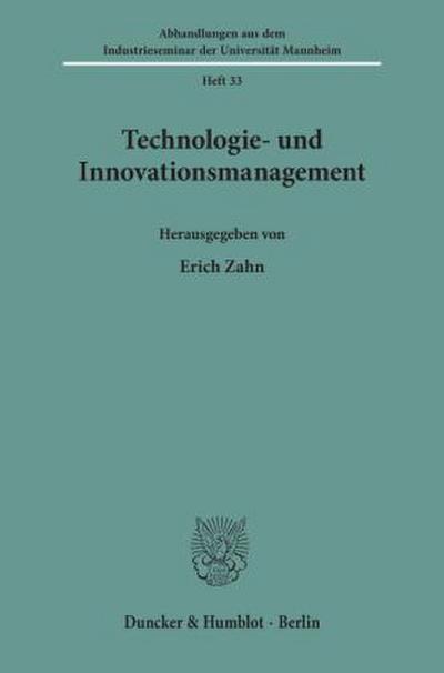 Technologie- und Innovationsmanagement.