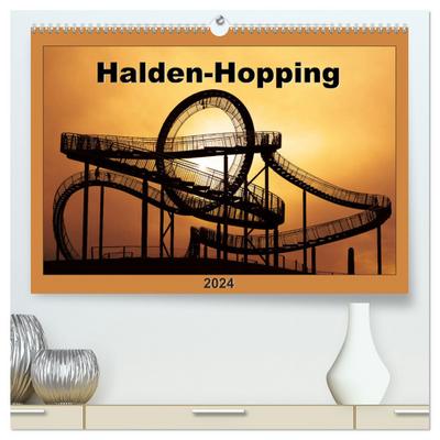 Halden-Hopping (hochwertiger Premium Wandkalender 2024 DIN A2 quer), Kunstdruck in Hochglanz