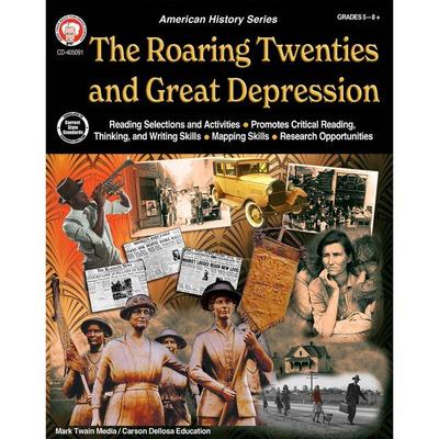 The American History Series Roaring 20s and the Great Depression Workbook, Grades 5 - 12