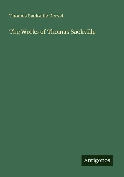 The Works of Thomas Sackville
