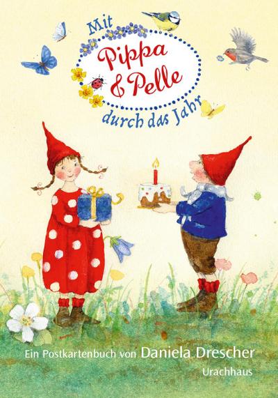 Postkartenbuch ’Mit Pippa und Pelle durch das Jahr’
