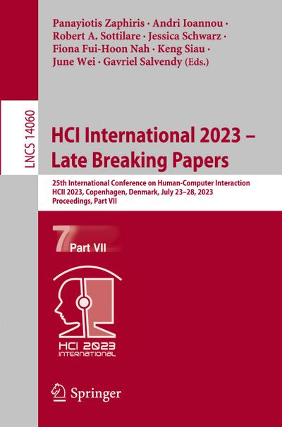 HCI International 2023 - Late Breaking Papers
