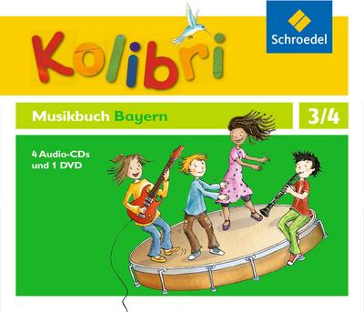 Kolibri: Das Musikbuch DVD und 4 CDs. Grundschulen. Bayern. 