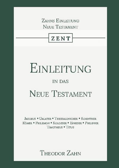 Einleitung in das Neue Testament