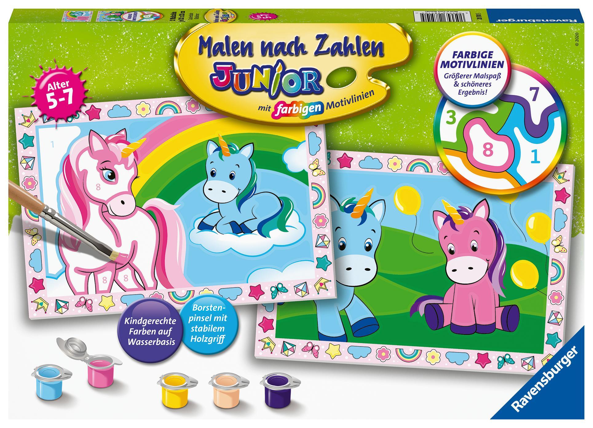 Ravensburger Malen nach Zahlen 28510 - Zauberhafte Einhörner - Kinder 5