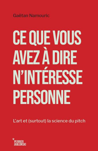 Ce que vous avez a dire n’interesse personne