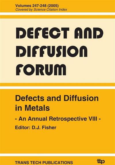 Defects and Diffusion in Metals - An Annual Retrospective VIII