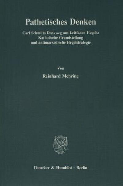 Pathetisches Denken.