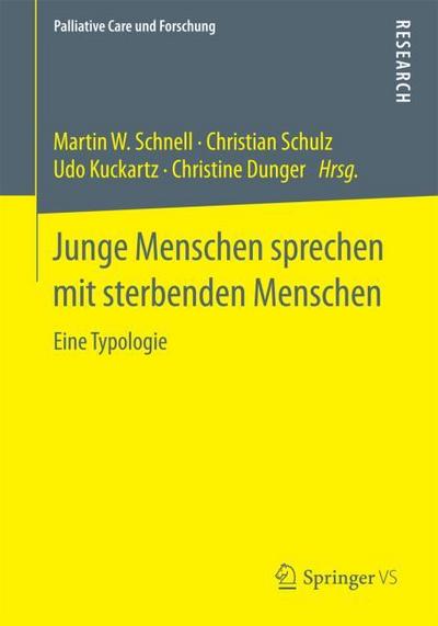 Junge Menschen sprechen mit sterbenden Menschen