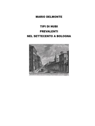 Tipi di nubi nel settecento a Bologna