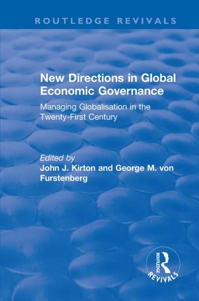 New Directions in Global Economic Governance