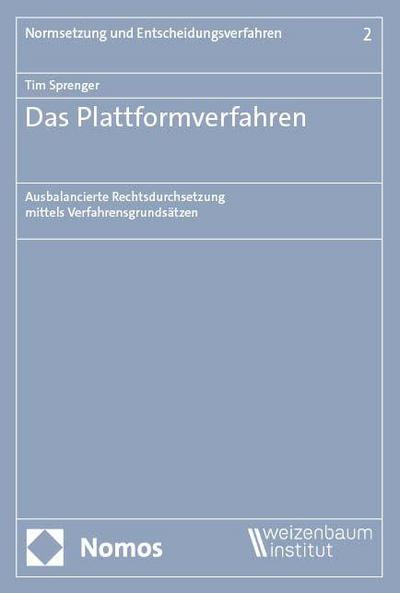 Das Plattformverfahren: Ausbalancierte Rechtsdurchsetzung mittels Verfahrensgrundsätzen (Normsetzung und Entscheidungsverfahren – Schriftenreihe des Weizenbaum-Instituts für normative Wissenschaften)