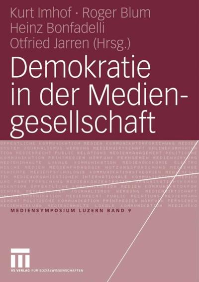 Demokratie in der Mediengesellschaft