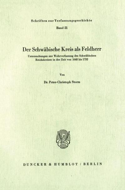 Der Schwäbische Kreis als Feldherr.