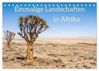 Einmalige Landschaften in Afrika (Tischkalender 2026 DIN A5 quer), CALVENDO Monatskalender