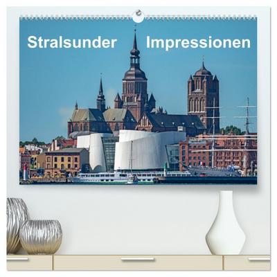 Stralsunder Impressionen (hochwertiger Premium Wandkalender 2026 DIN A2 quer), Kunstdruck in Hochglanz