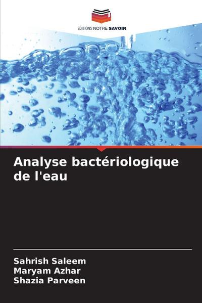 Analyse bactériologique de l’eau
