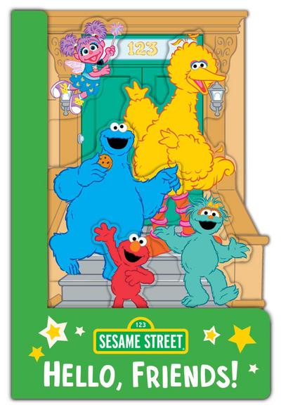 Sesame Street: Hello, Friends! (a Sesame Street Elmo and Friends Shaped Novelty Board Book for Babies and Toddlers)