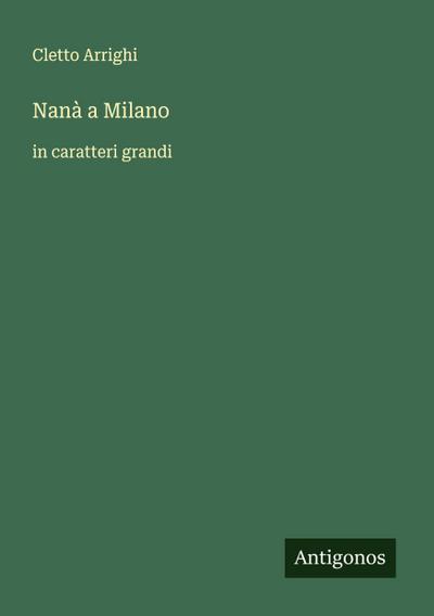 Nanà a Milano