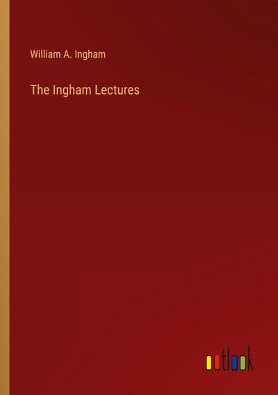 The Ingham Lectures