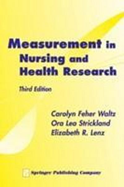 Lenz, E: Measurement in Nursing and Health Research