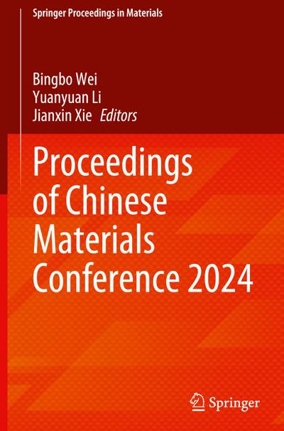 Proceedings of Chinese Materials Conference 2024