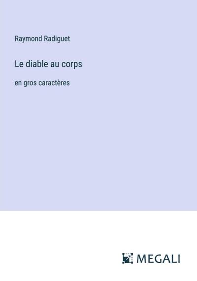 Le diable au corps