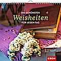 Die schönsten Weisheiten 2017: Dekorativer Wandkal