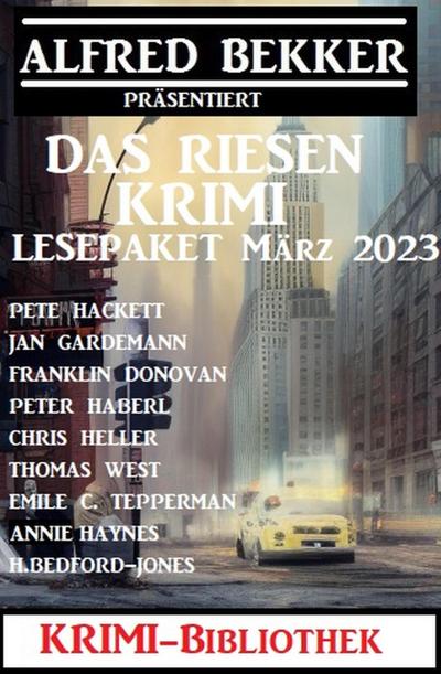 Das Riesen Krimi Lesepaket März 2023: Krimi Bibliothek