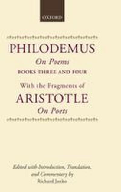 Philodemus on Poems Books 3-4