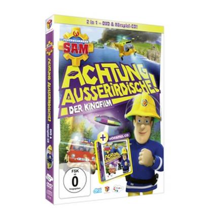 Feuerwehrmann Sam - Achtung Außerirdische, 1 DVD + 1 Audio-CD