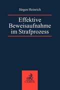 Effektive Beweisaufnahme im Strafprozess von Jürgen Heinrich | Taschenbuch