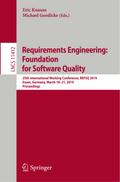 Requirements Engineering: Foundation for Software Quality