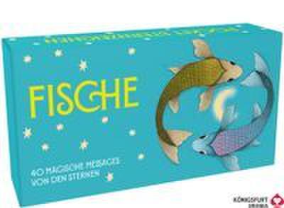 Sternzeichen Fische - 40 Karten in Magnetschachtel mit Metallicfolie - Magische Messages von den Sternen