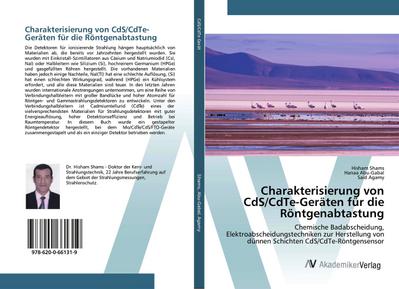 Charakterisierung von CdS/CdTe-Geräten für die Röntgenabtastung