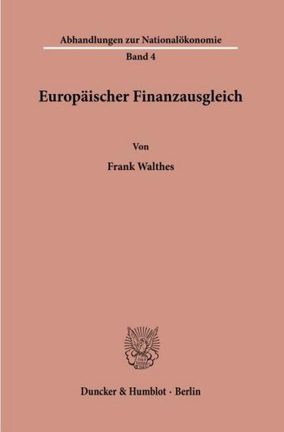 Europäischer Finanzausgleich.