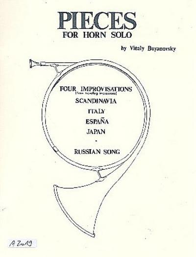 4 Improvisations (from travelling impressions)for horn
