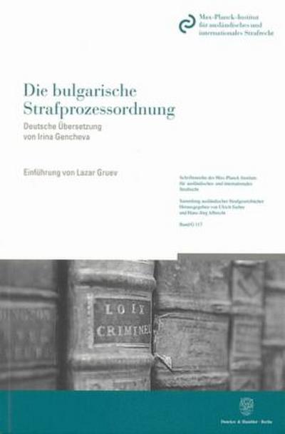 Die bulgarische Strafprozessordnung
