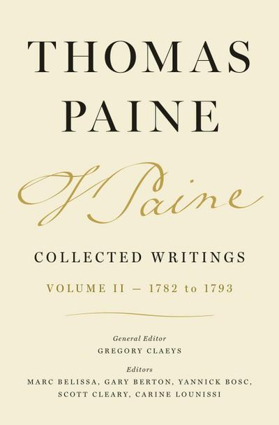 Thomas Paine Collected Writings, Volume 2