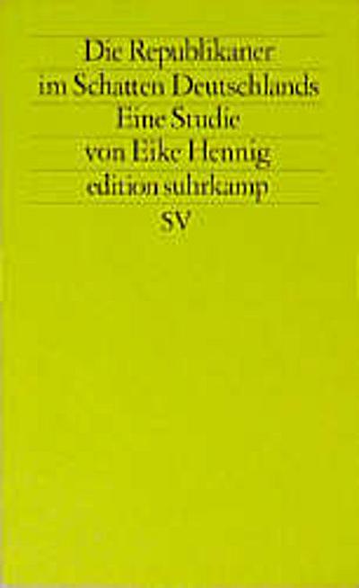 Die Republikaner im Schatten Deutschlands