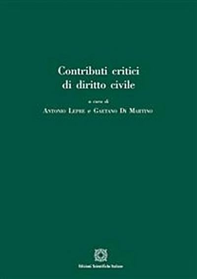 Contributi critici di diritto civile