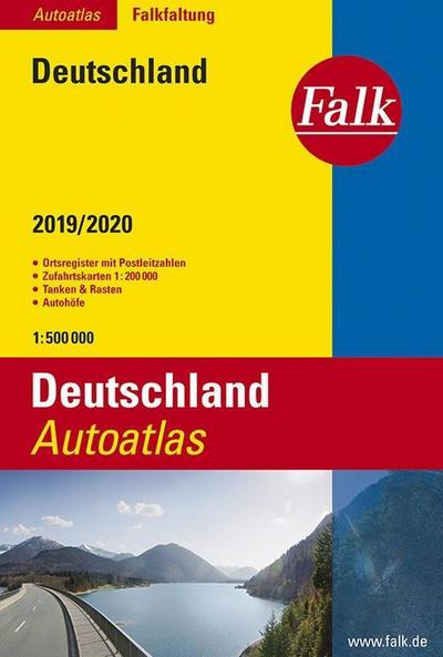 Falk Autoatlas Falkfaltung Deutschland 2019/2020 1:500 000