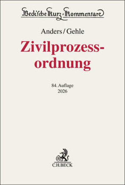 Zivilprozessordnung. ZPO