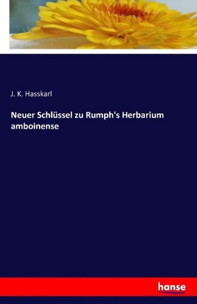 Neuer Schlüssel zu Rumph’s Herbarium amboinense
