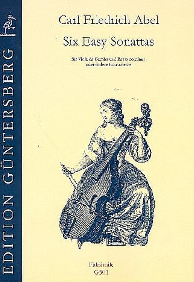6 easy Sonattasfür Viola da Gamba und Bc (andere Instrumente)