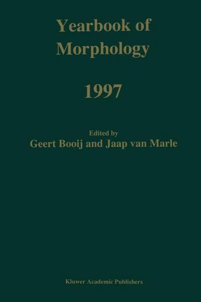 Yearbook of Morphology 1997